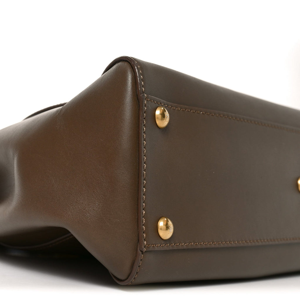 Vitello Morgan Snakeskin Medium Peekaboo Iconic Satchel Foresta