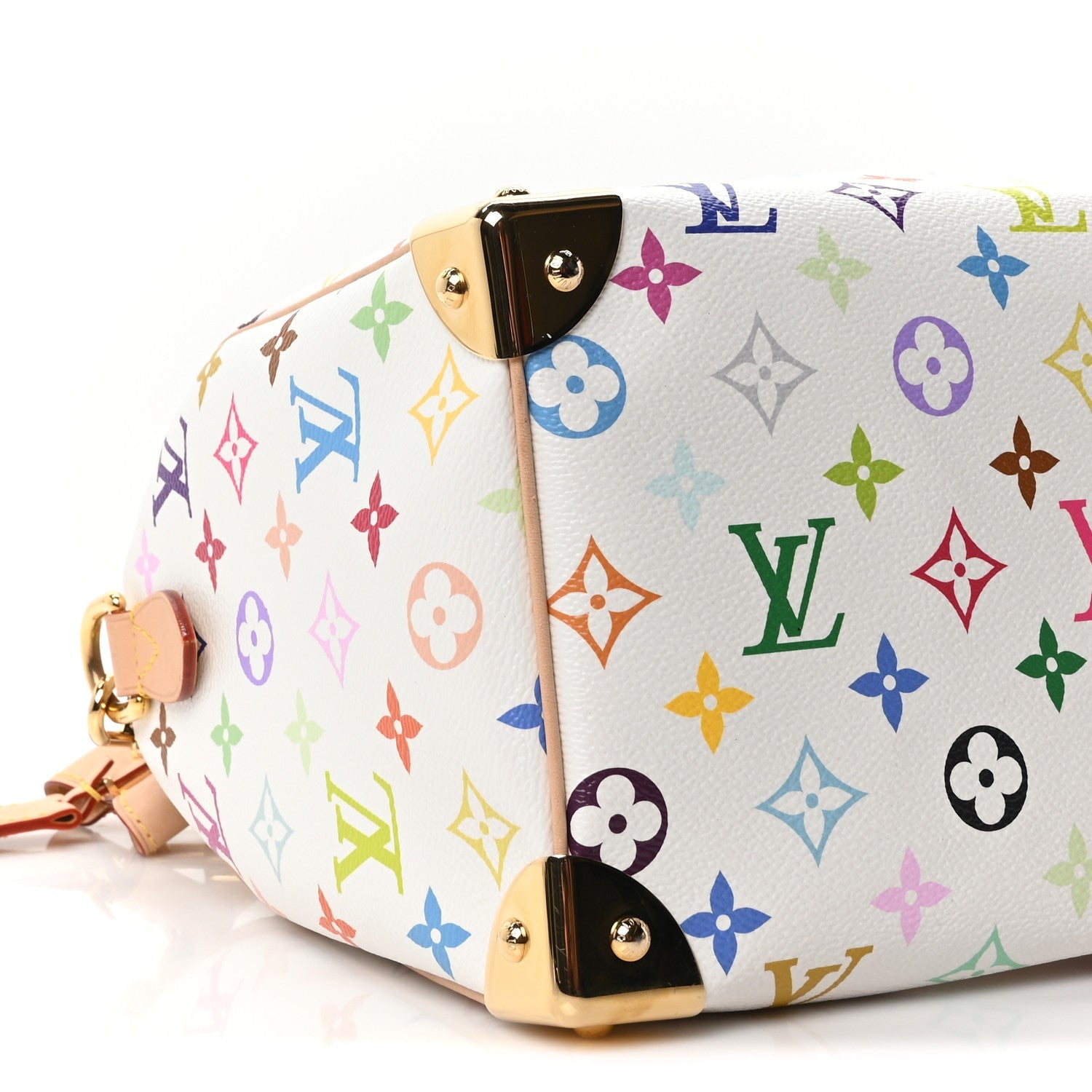 LV X TM Monogram Multicolor Speedy Bandouliere 25 White