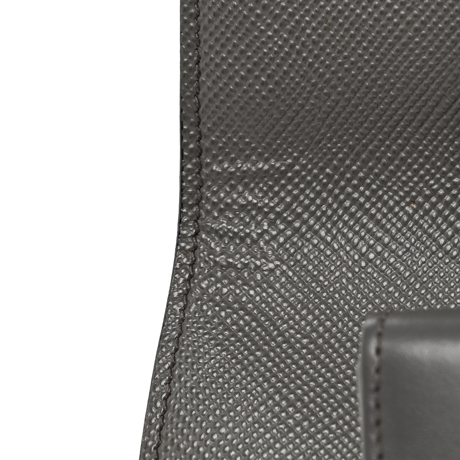 Saffiano Cuir Calfskin Medium Monochrome Top Handle Tote Ardesia