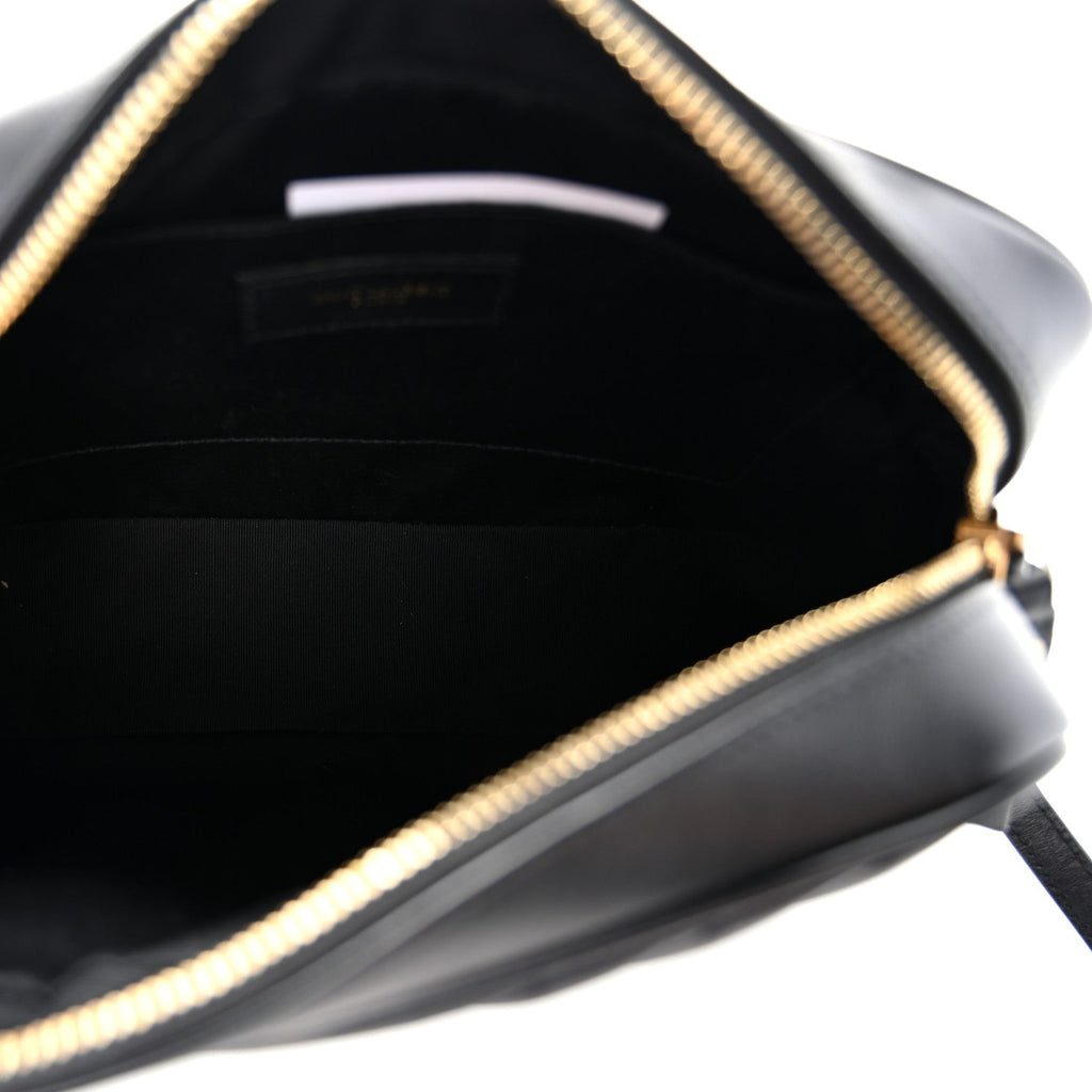 Calfskin Matelasse Monogram Lou Camera Bag Black