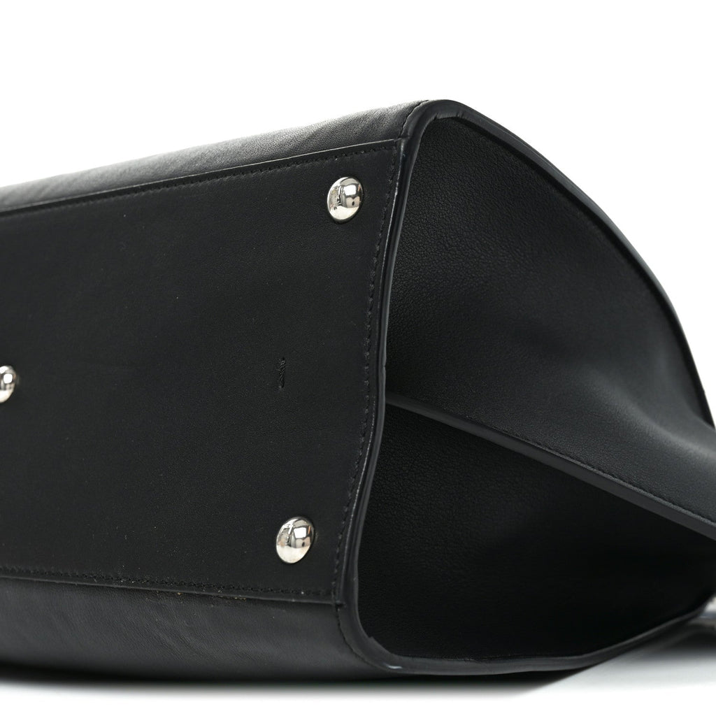 Vitello Dolce Shiny Nappa Petite 3Jours Tote Black