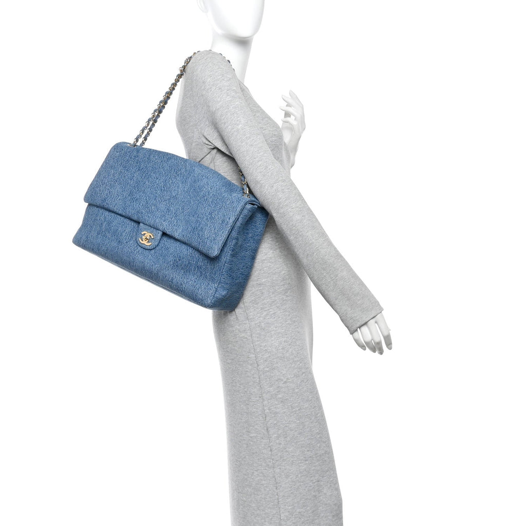Denim Souplissimo Maxi Flap Blue