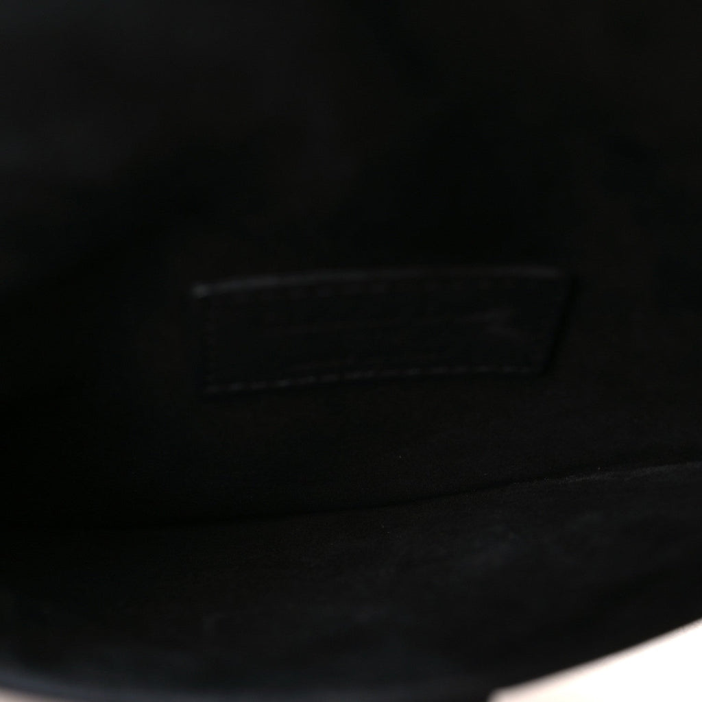 Ultra Matte Calfskin Saddle Belt Bag Black