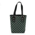 Monogram Tote Bag Green