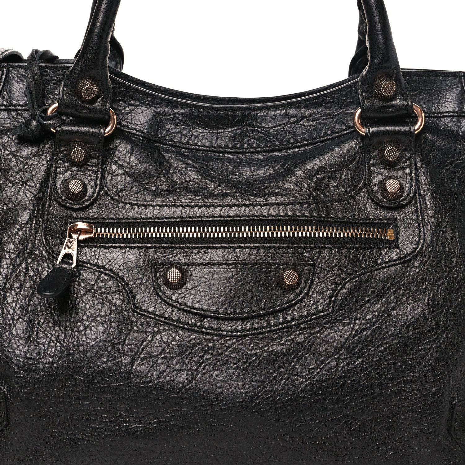 Agneau Giant 12 Rose Gold Hardware City Black