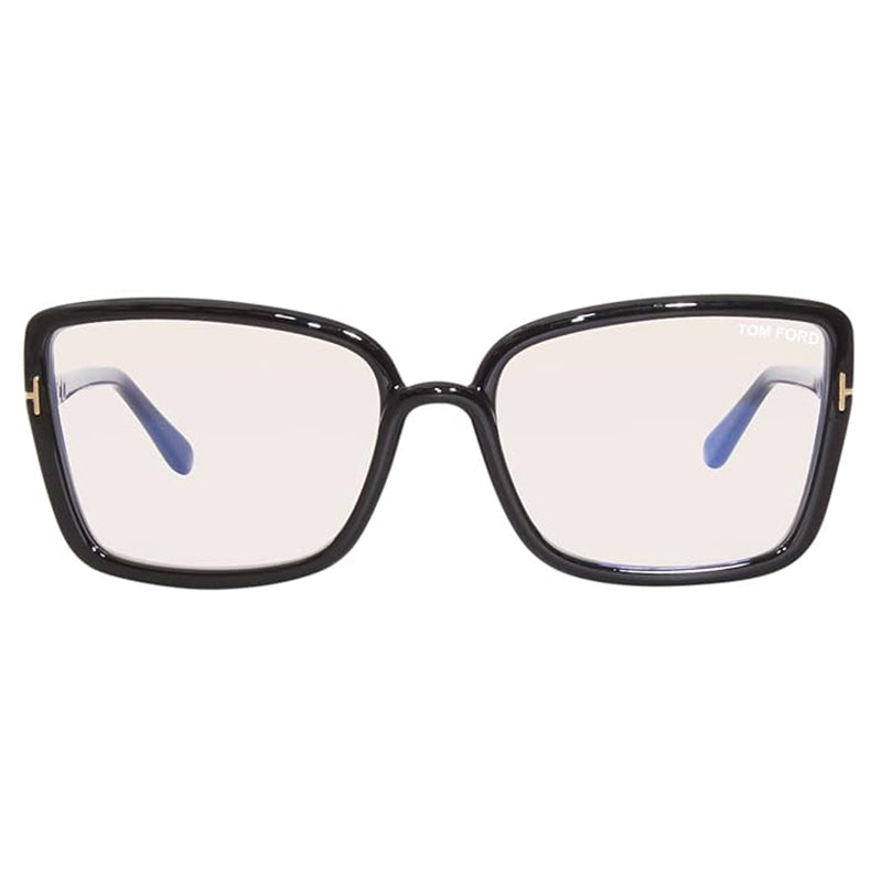 Tom Ford Eyeglasses Butterfly Full Rim, Auburn Havana Frame and Clear Demo Lenses Lens FT5813-B054