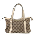 Monogram Small Abbey Tote Off White