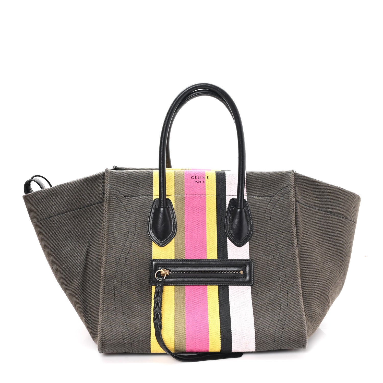 Canvas Striped Medium Phantom Luggage Multicolor