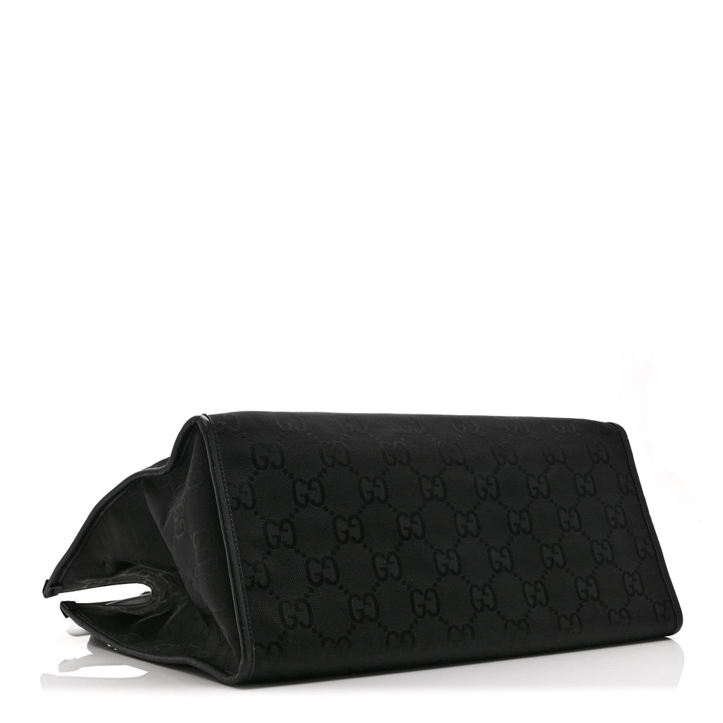 Econyl Nylon Monogram Large Off The Grid Tote Bag Black