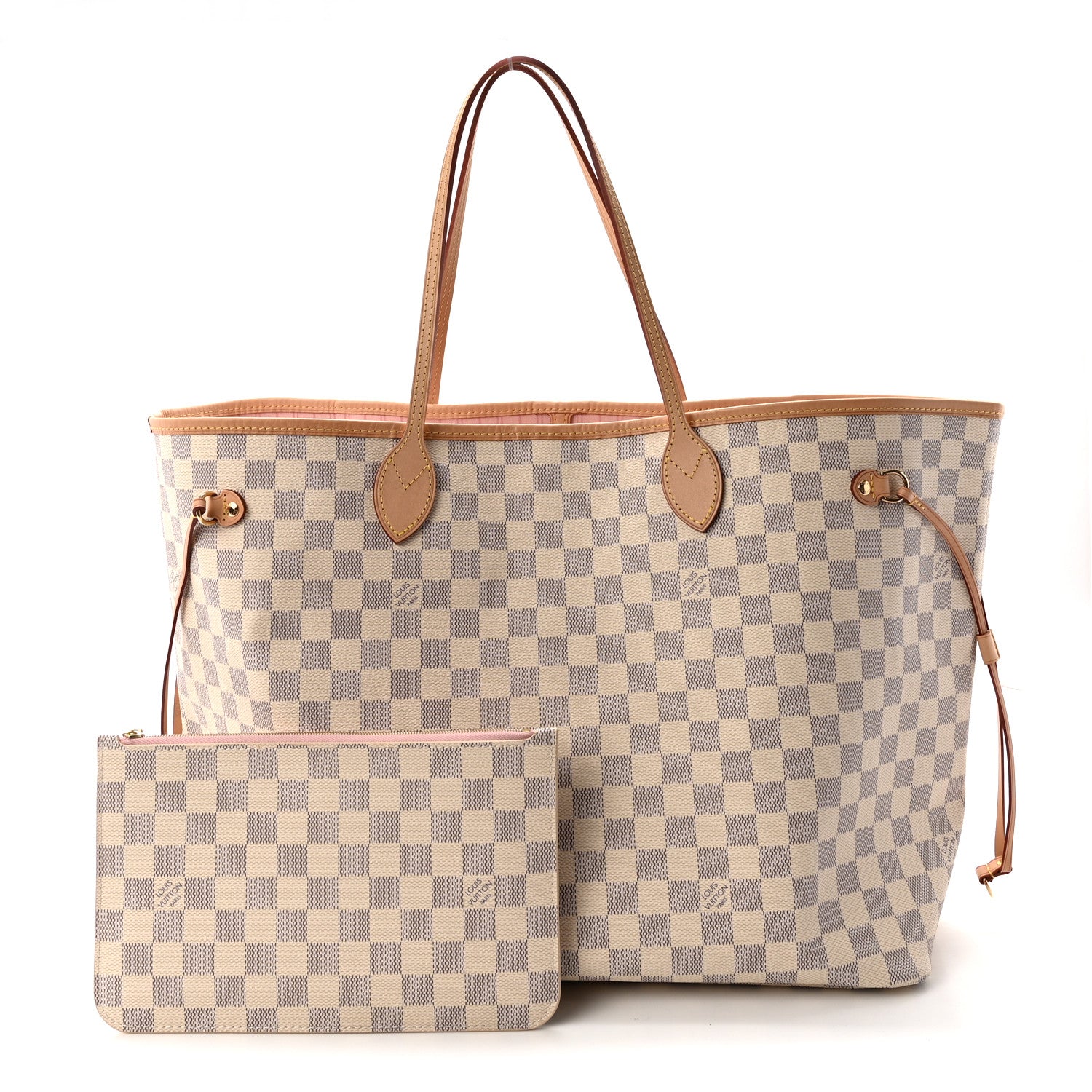 Damier Azur Neo Neverfull GM Rose Ballerine