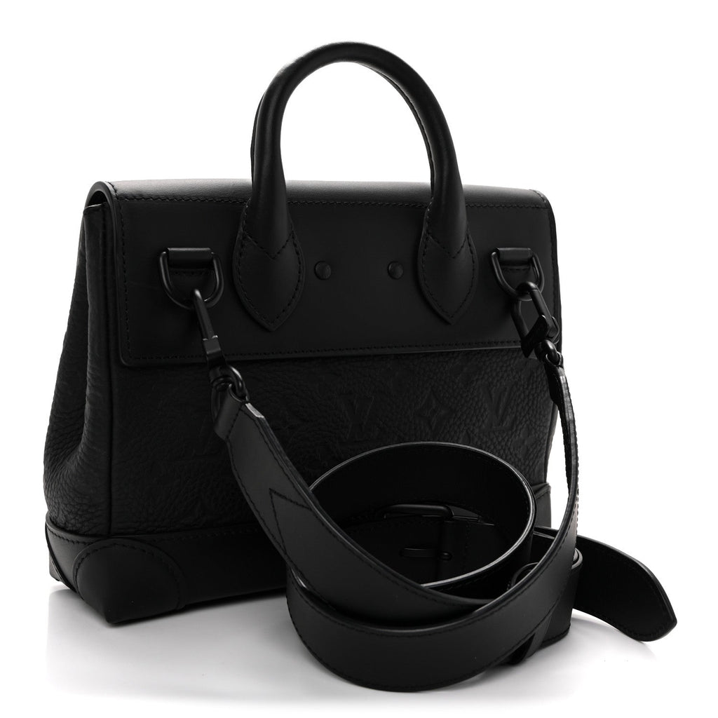 Taurillon Monogram Steamer PM NM Black