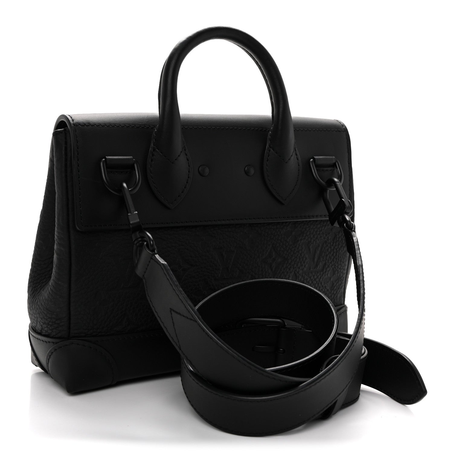 Taurillon Monogram Steamer PM NM Black