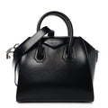 Shiny Lord Calfskin Mini Antigona Black