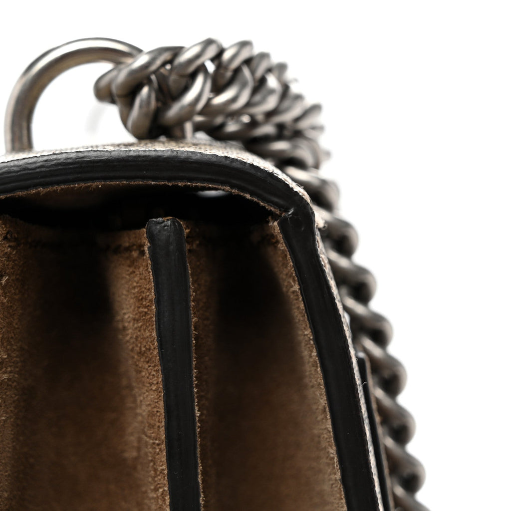 GG Supreme Monogram Medium Dionysus Shoulder Bag Taupe