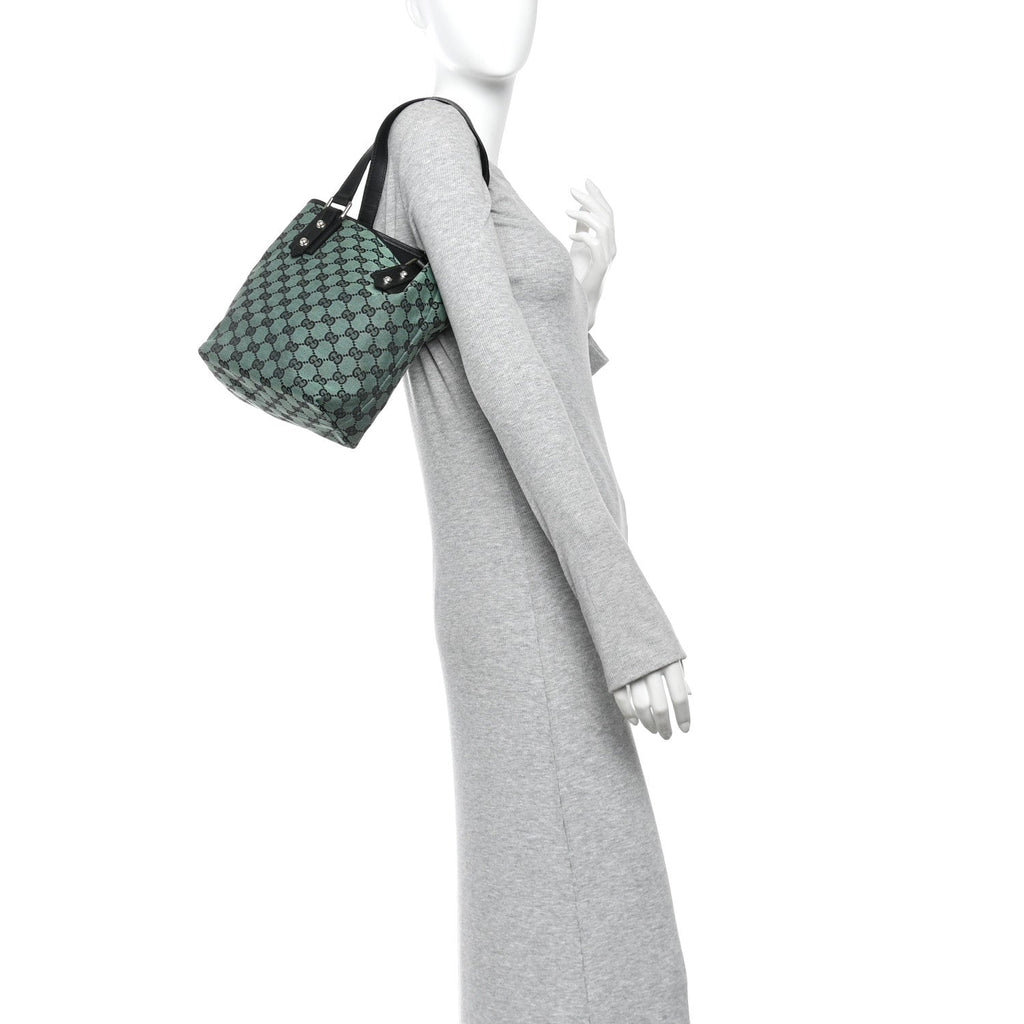 Monogram Tote Bag Green