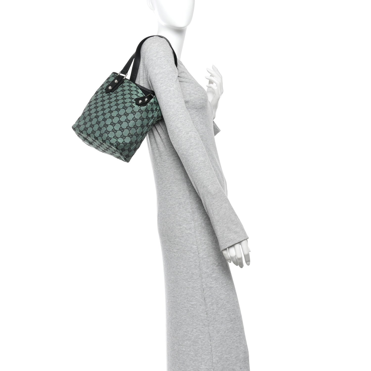 Monogram Tote Bag Green