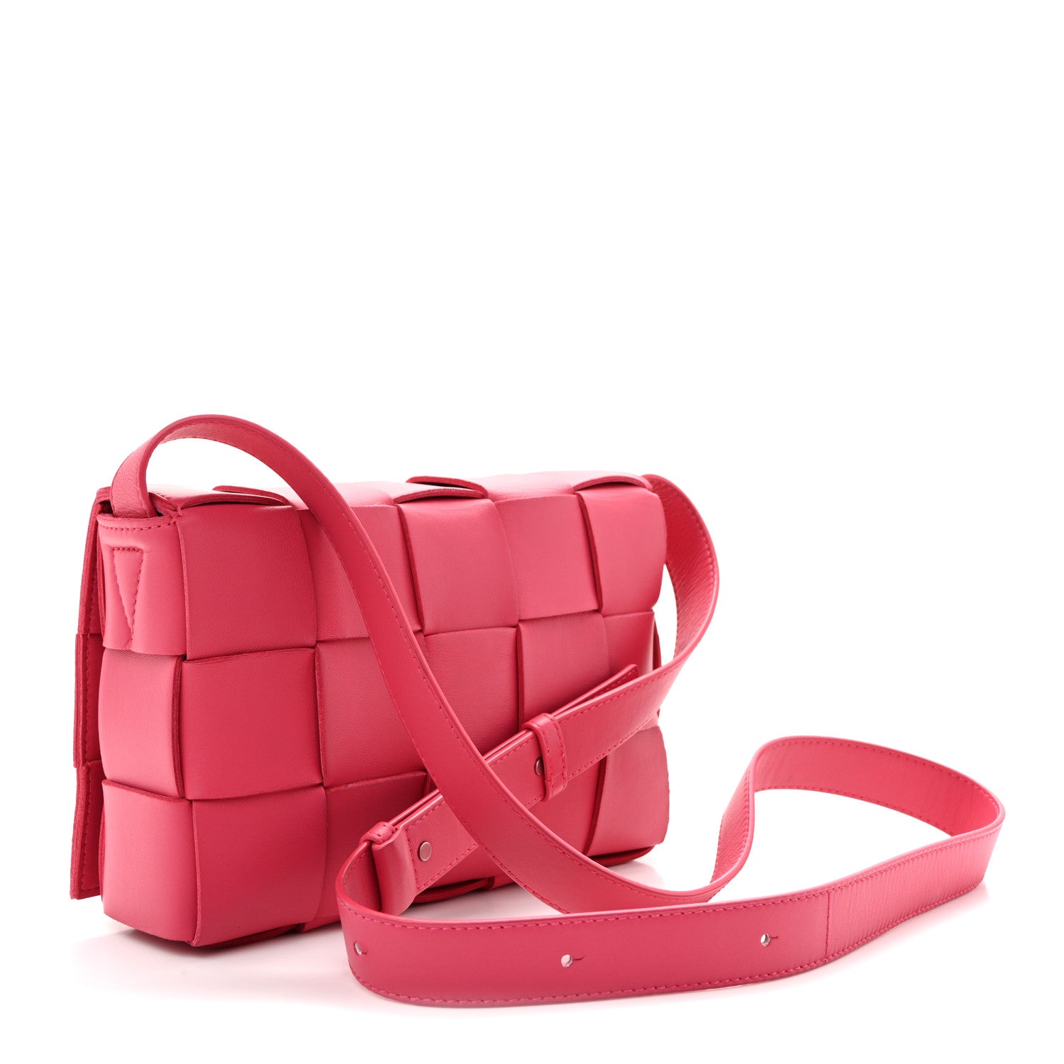 Lambskin Maxi Intrecciato Cassette Crossbody Bag Lollipop