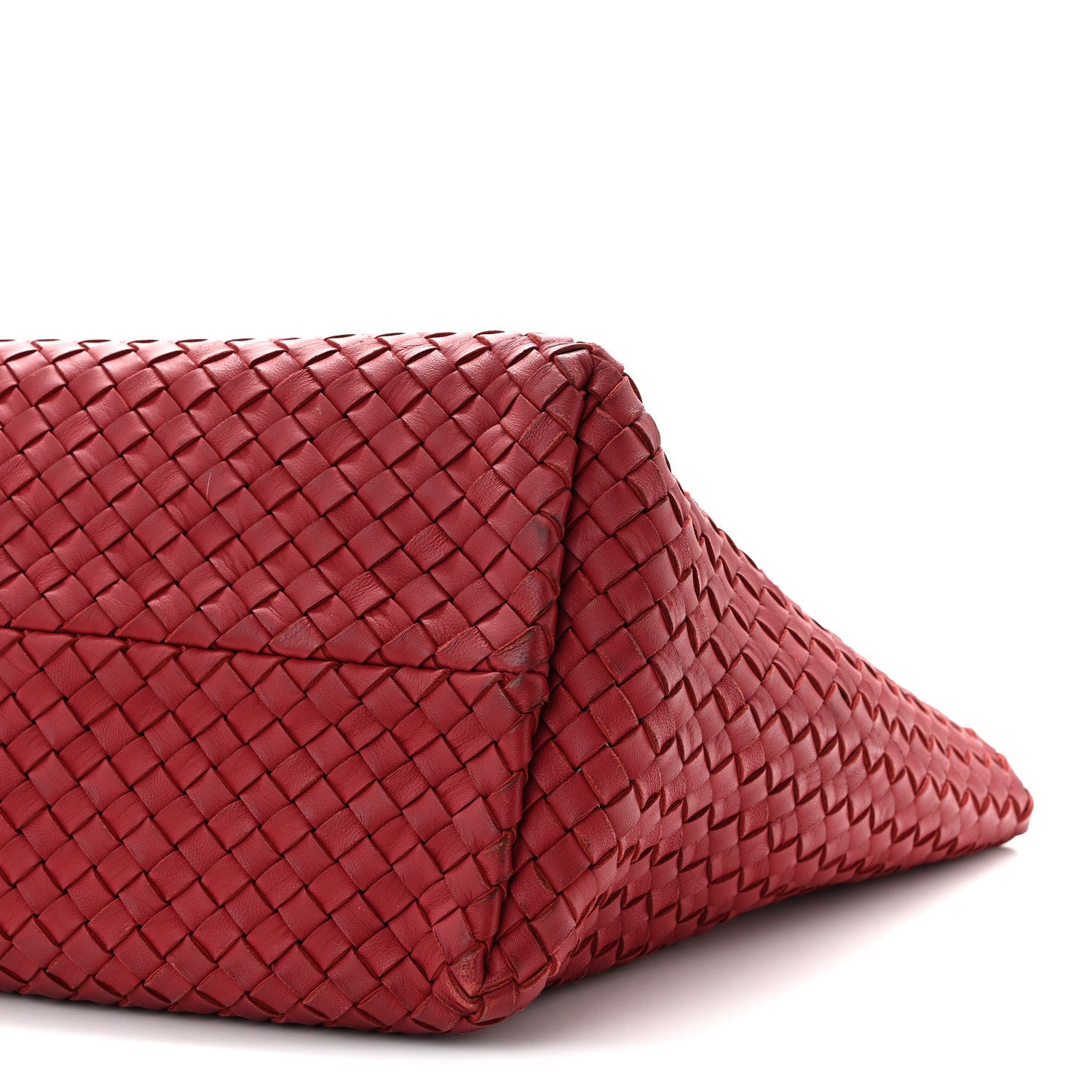 Lambskin Intreccio Medium Cabat Rust