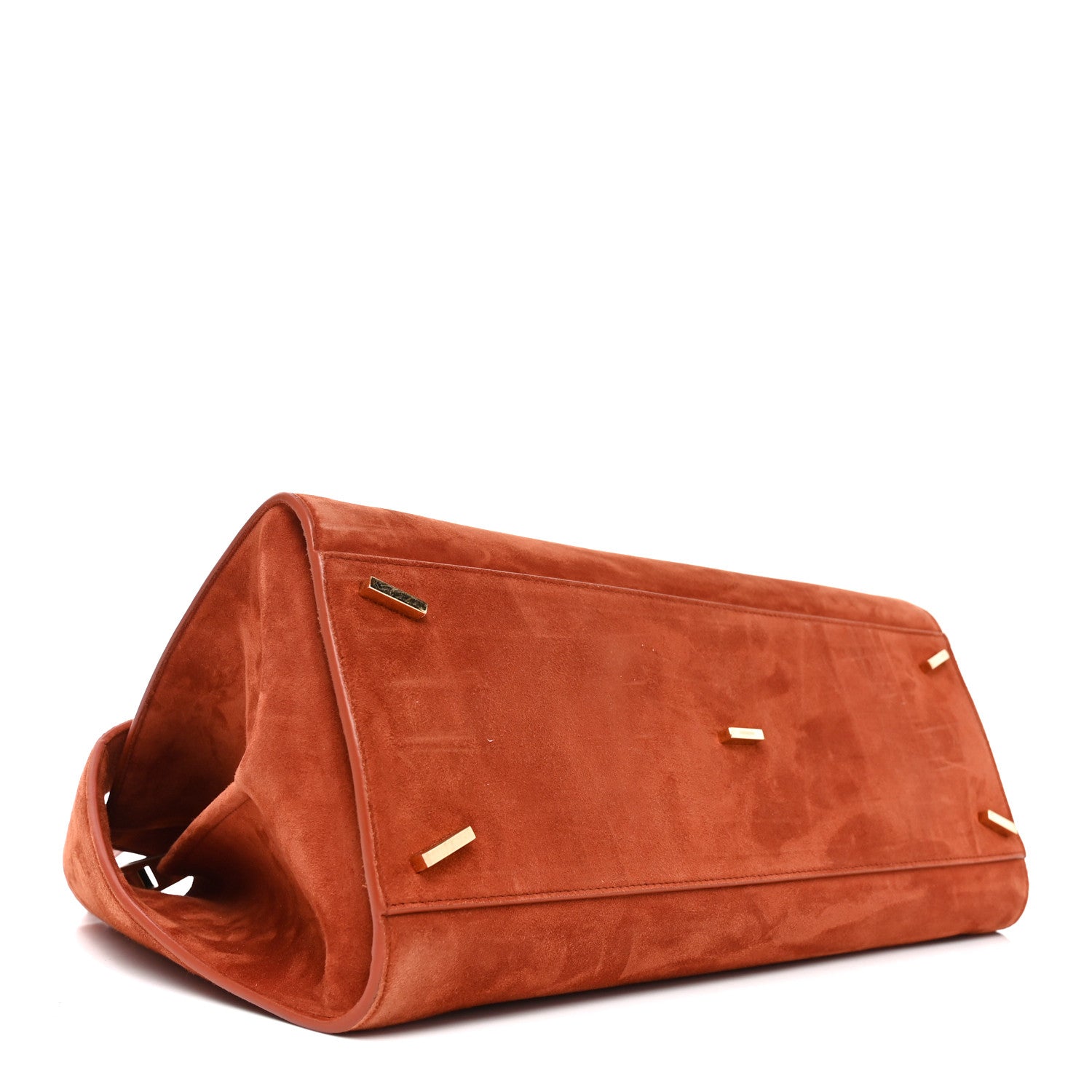Suede Large Hug Soft Shoulder Bag Brick