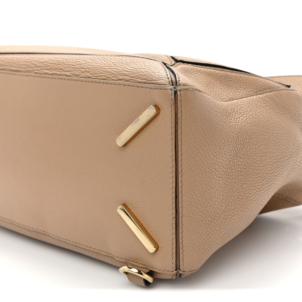Calfskin Medium Puzzle Bag Sand Mink