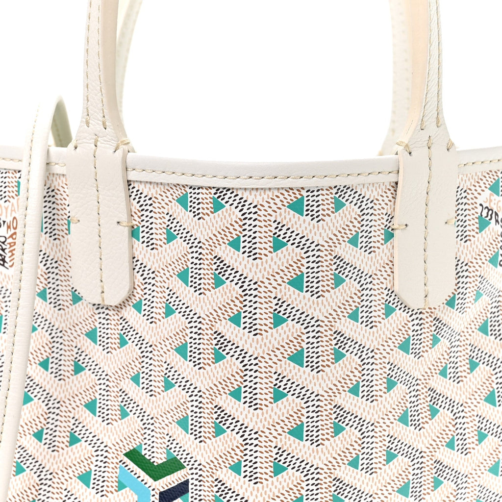 Goyardine Poitiers Claire Voie Tote White Opaline