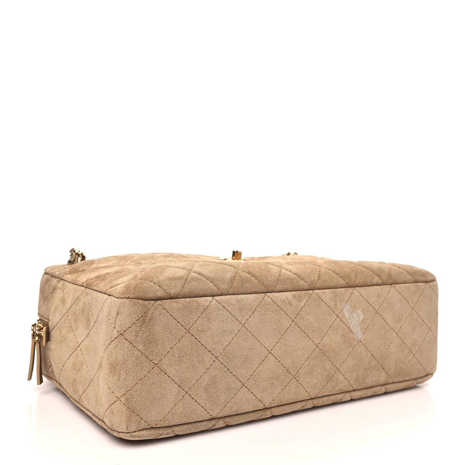 Suede Quilted Camerissimo Case Beige