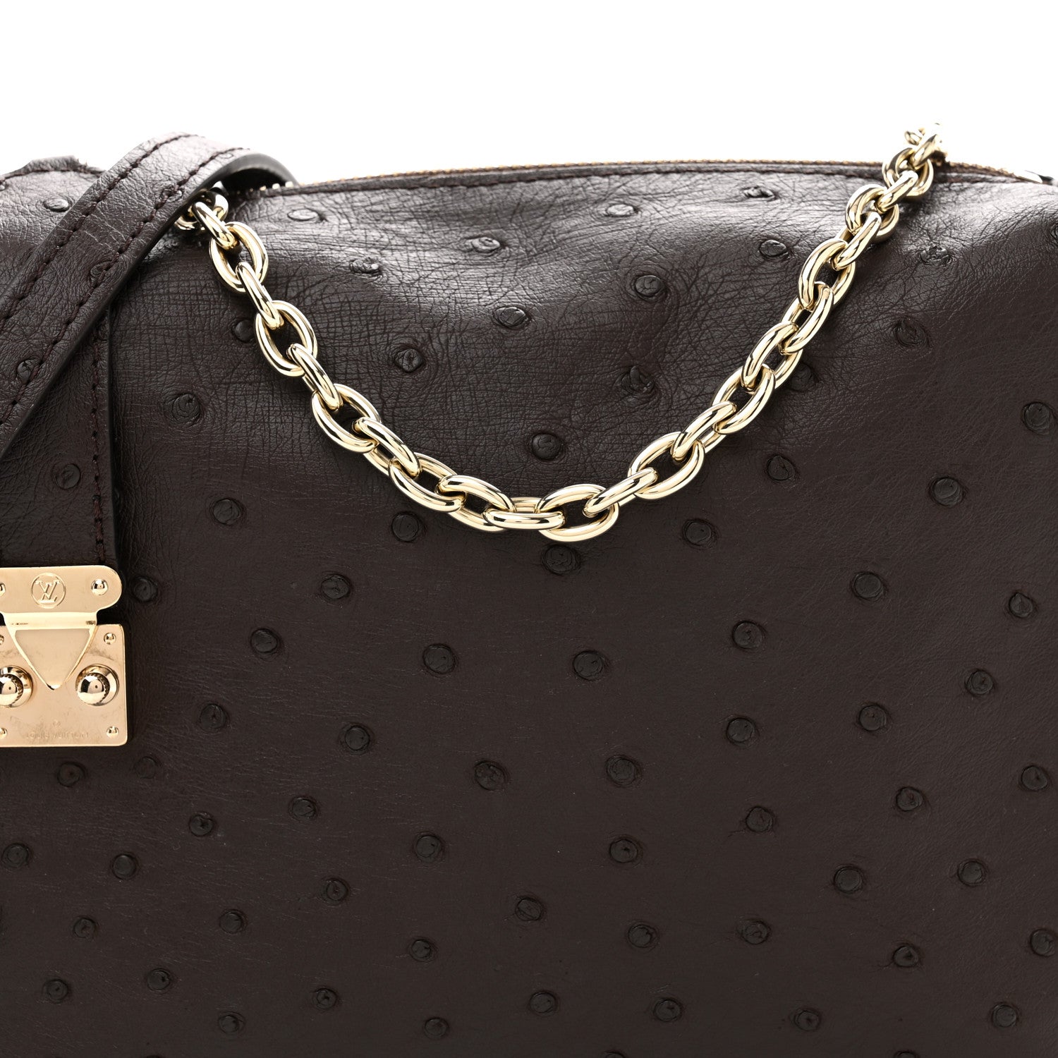 Ostrich Side Trunk MM Marron