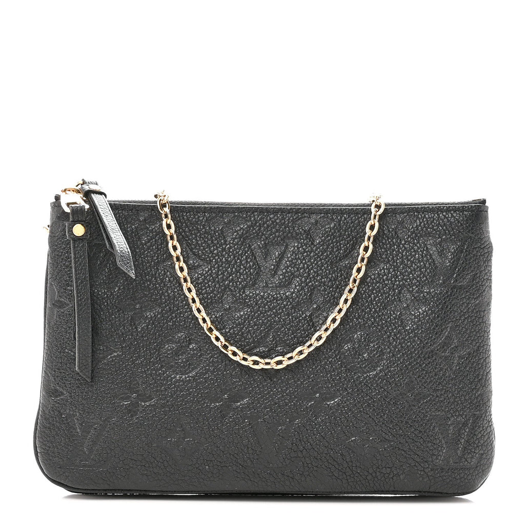 Empreinte Double Zip Pochette Black