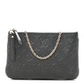 Empreinte Double Zip Pochette Black