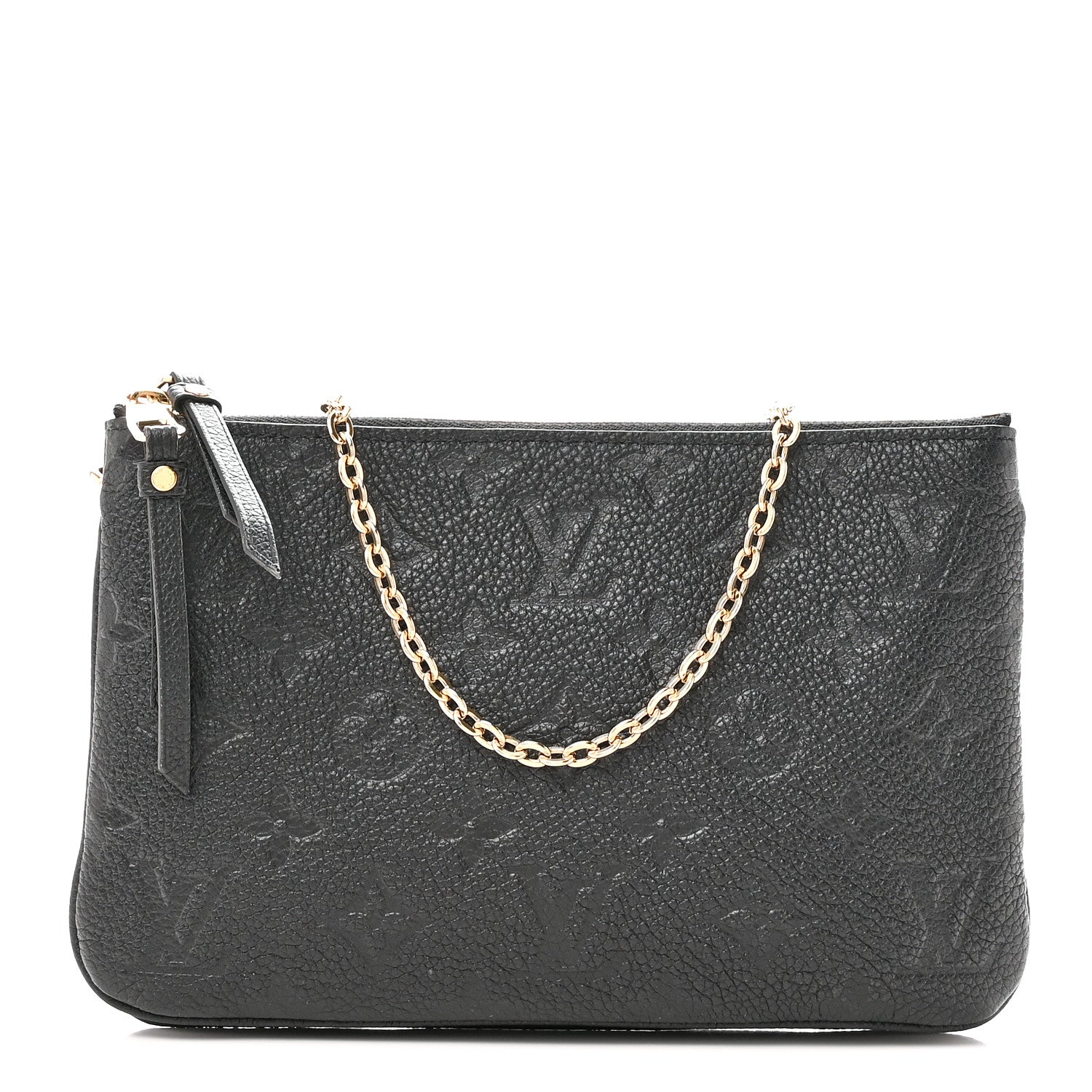 Empreinte Double Zip Pochette Black