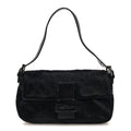 Calf Hair Baguette Black