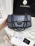 RARE CHANEL CLASSIC FLAP BAG IN ALLIGATOR
