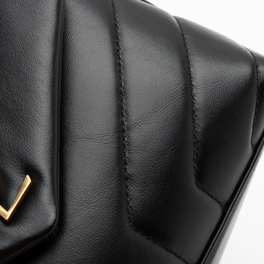 Saint Laurent Matelasse Calfskin Monogram LouLou Toy Crossbody (SHF-yd38W0)