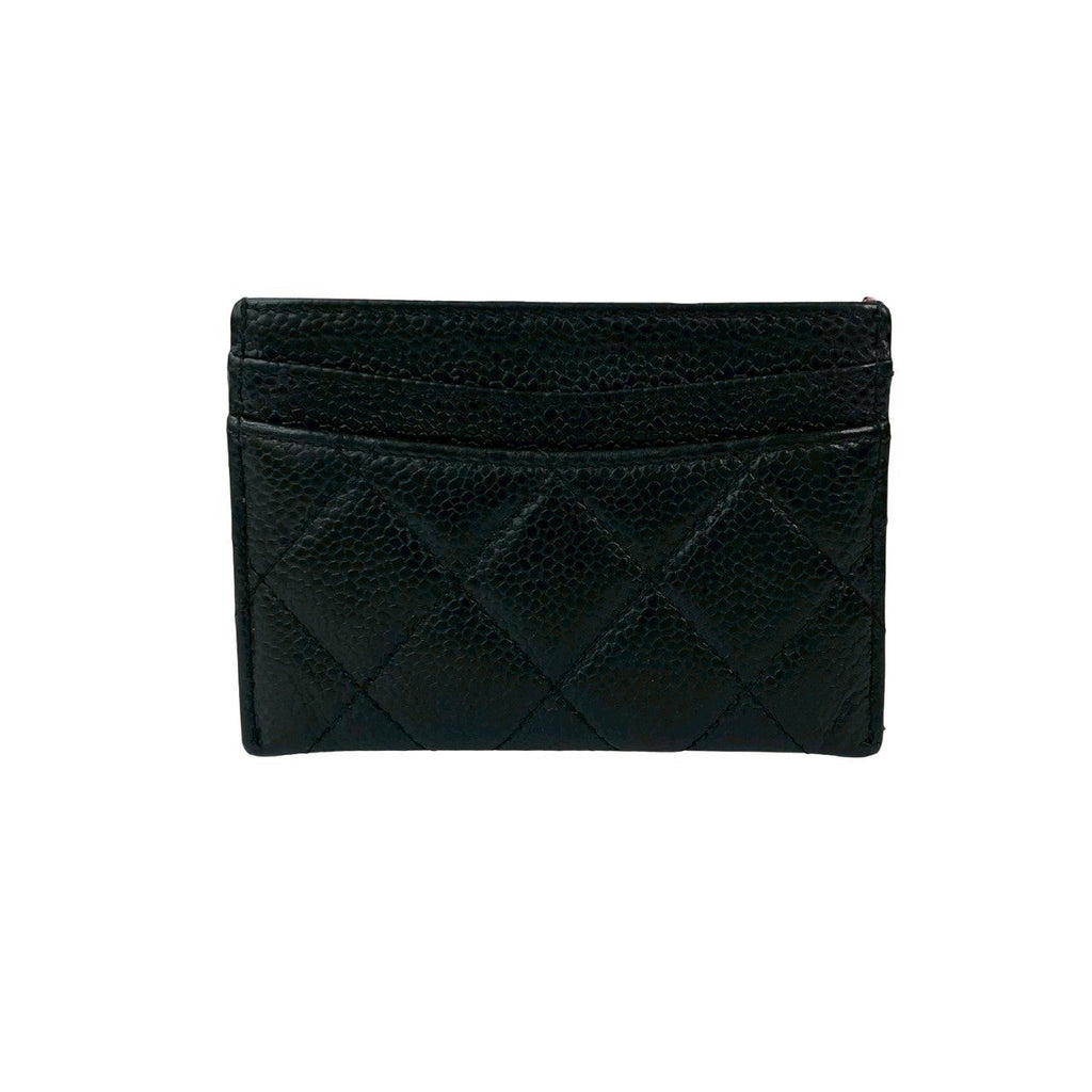 Chanel Matelassé Caviar Leather Card Case
