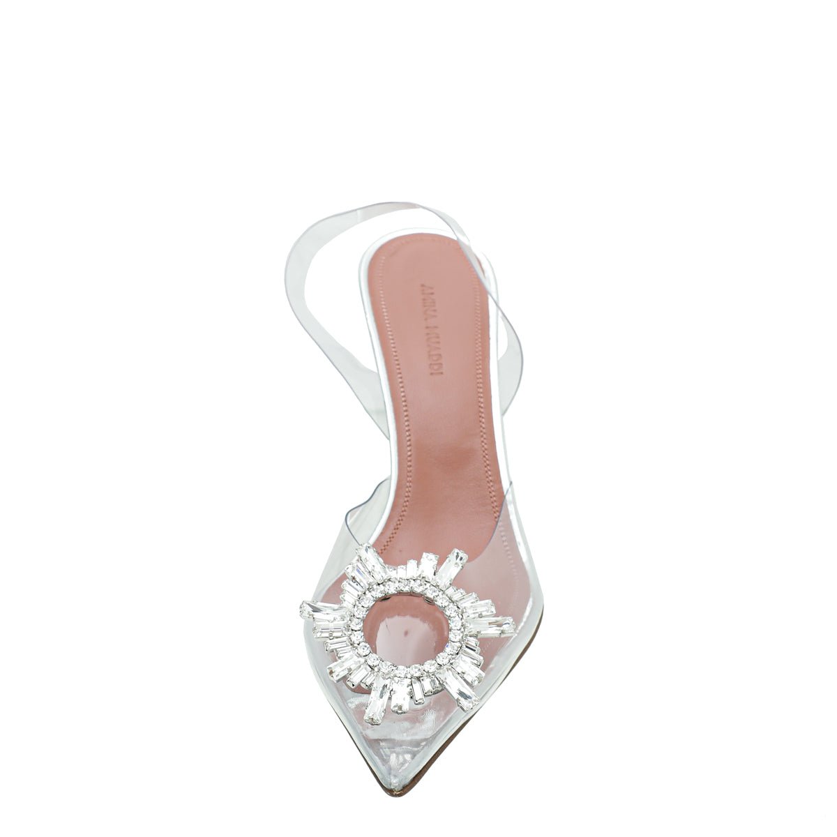 Amina Muaddi Clear Begum PVC Slingback 38