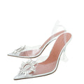 Amina Muaddi Clear Begum PVC Slingback 38