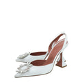 Amina Muaddi White Begum Slingback 37