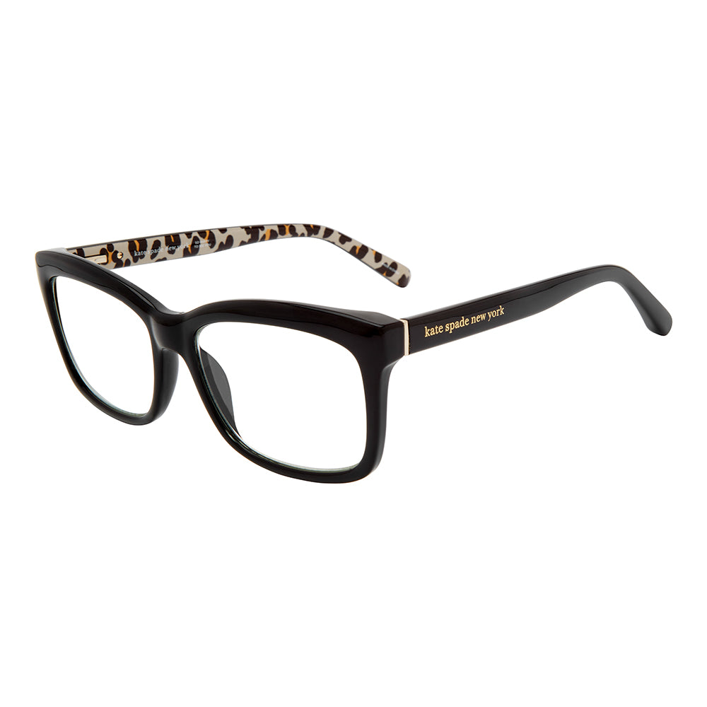 KS Dollie FP3 53mm Womens Rectangle Eyeglasses Black Leopard