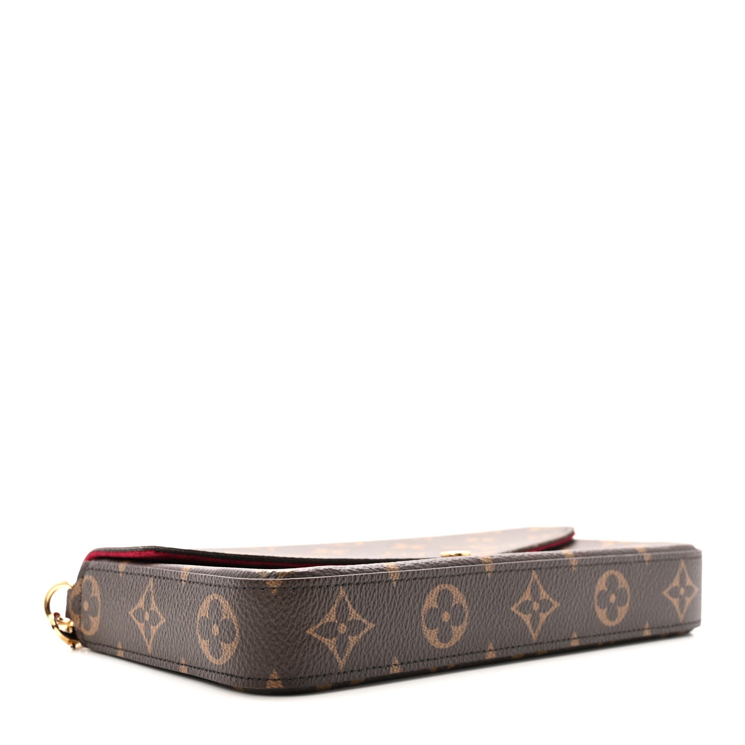 Monogram Pochette Felicie Chain Wallet Fuchsia