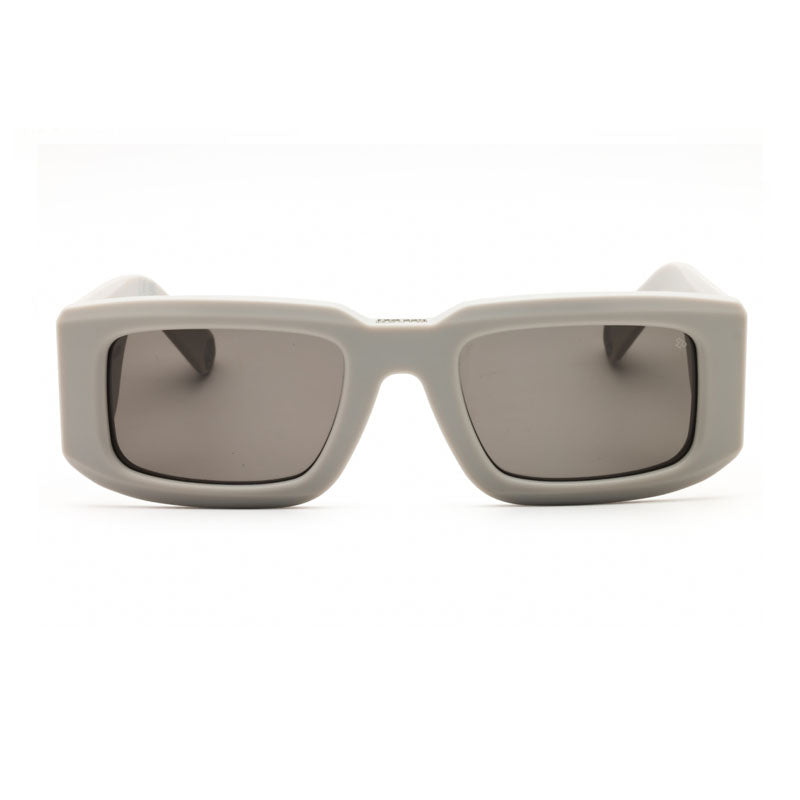 Philipp Plein Sunglasses Rectangle Full Rim, Matte Grey Frame and Grey Lens SPP1490L46