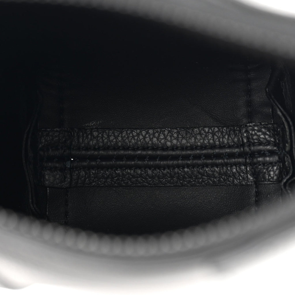 Calfskin Hourglass Phone Holder Bag Black