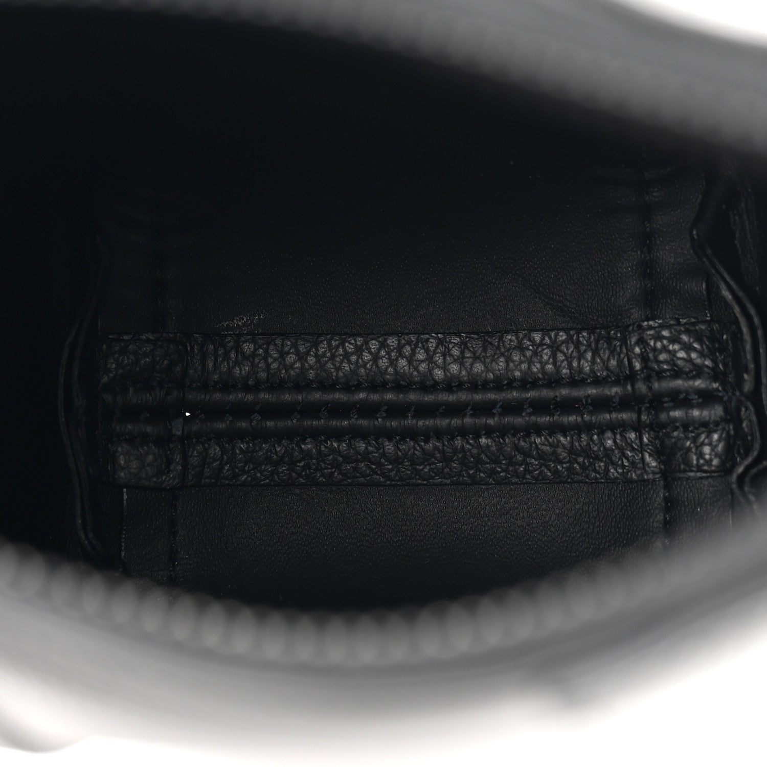 Calfskin Hourglass Phone Holder Bag Black