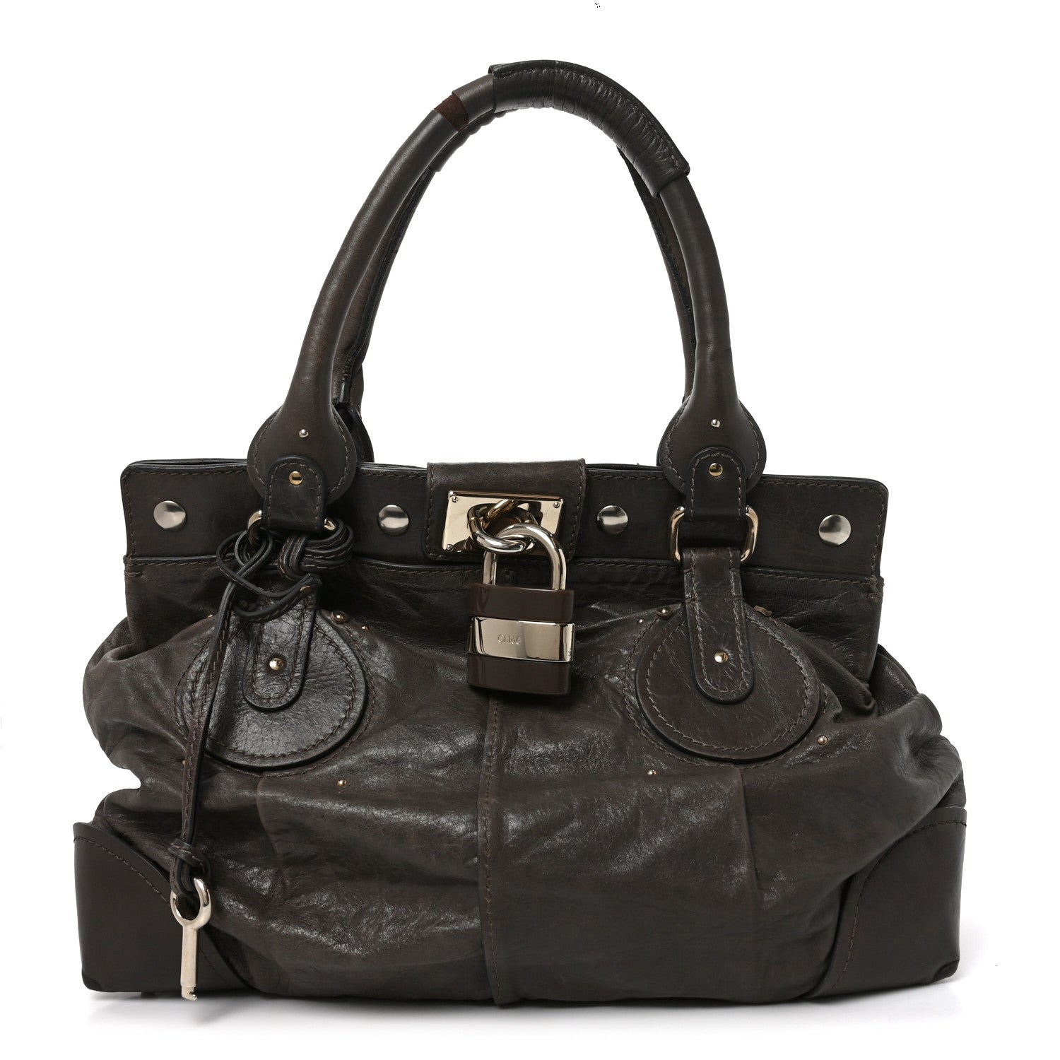 Calfskin Paddington Tote Grey