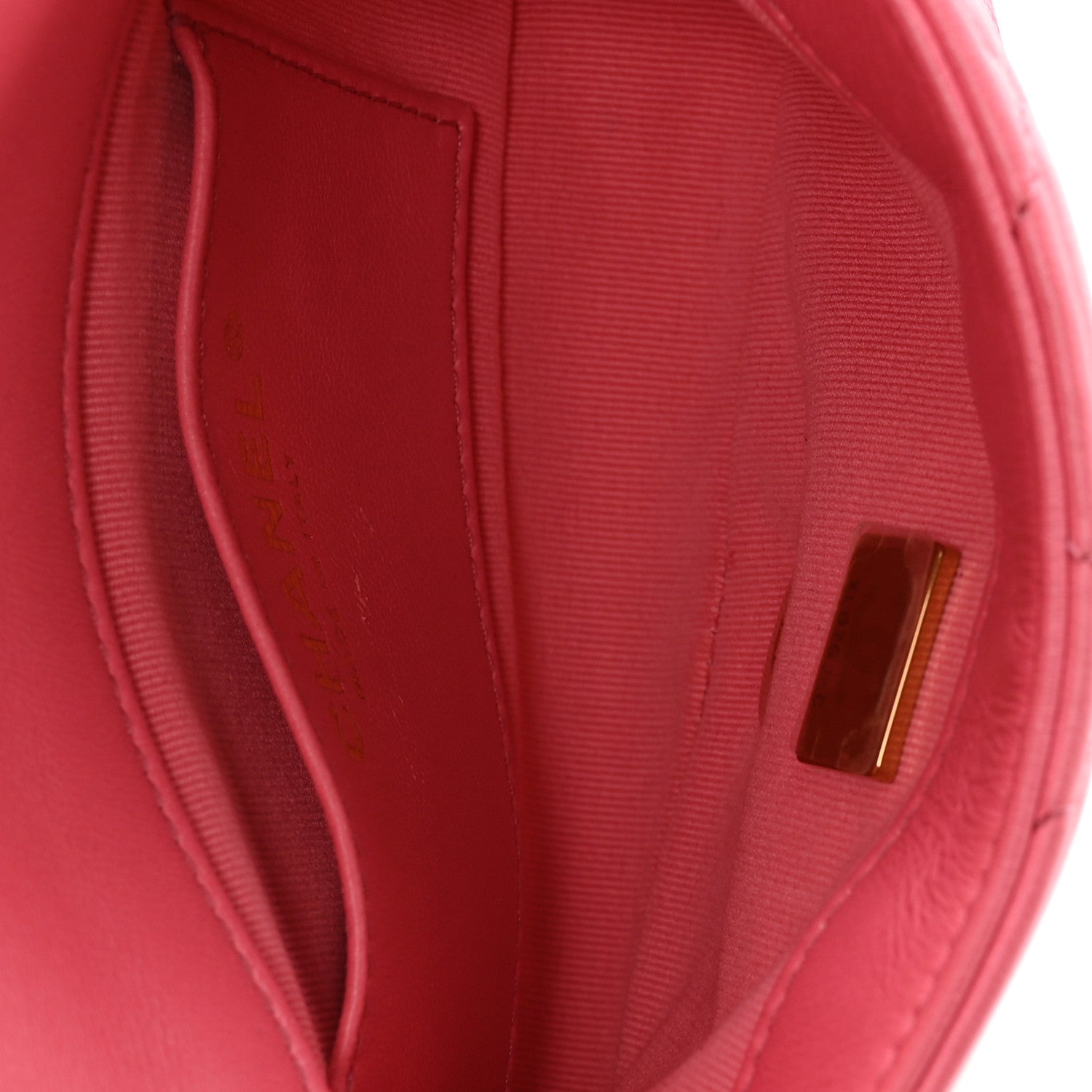 Lambskin Quilted Mini Funky Town Flap Pink