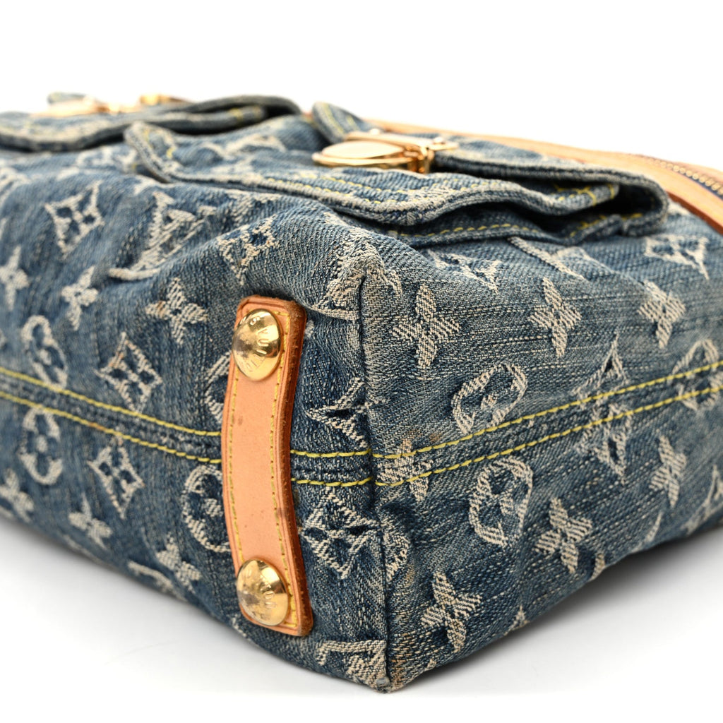 Monogram Denim Baggy PM Blue