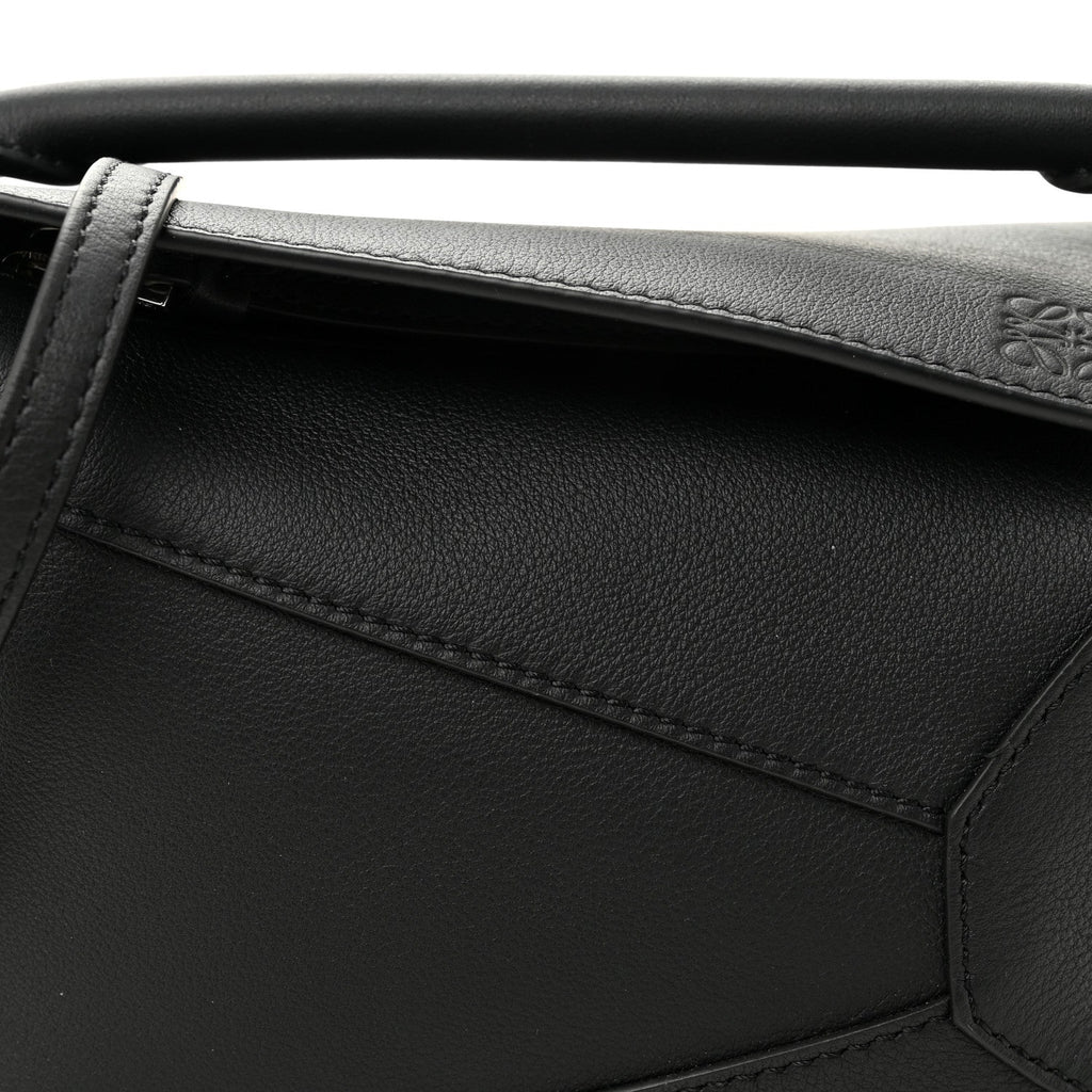 Calfskin Mini Puzzle Bag Black