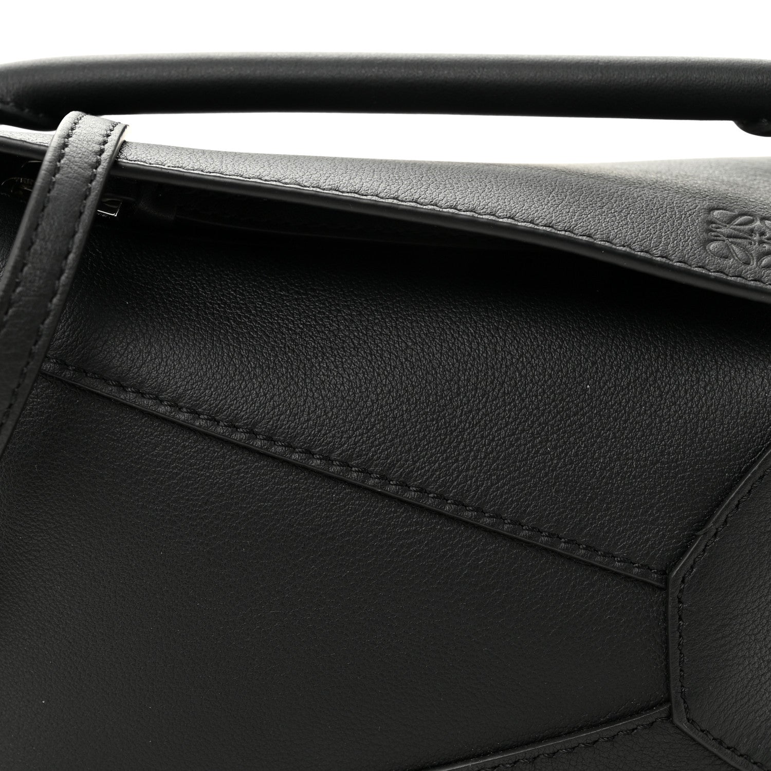 Calfskin Mini Puzzle Bag Black