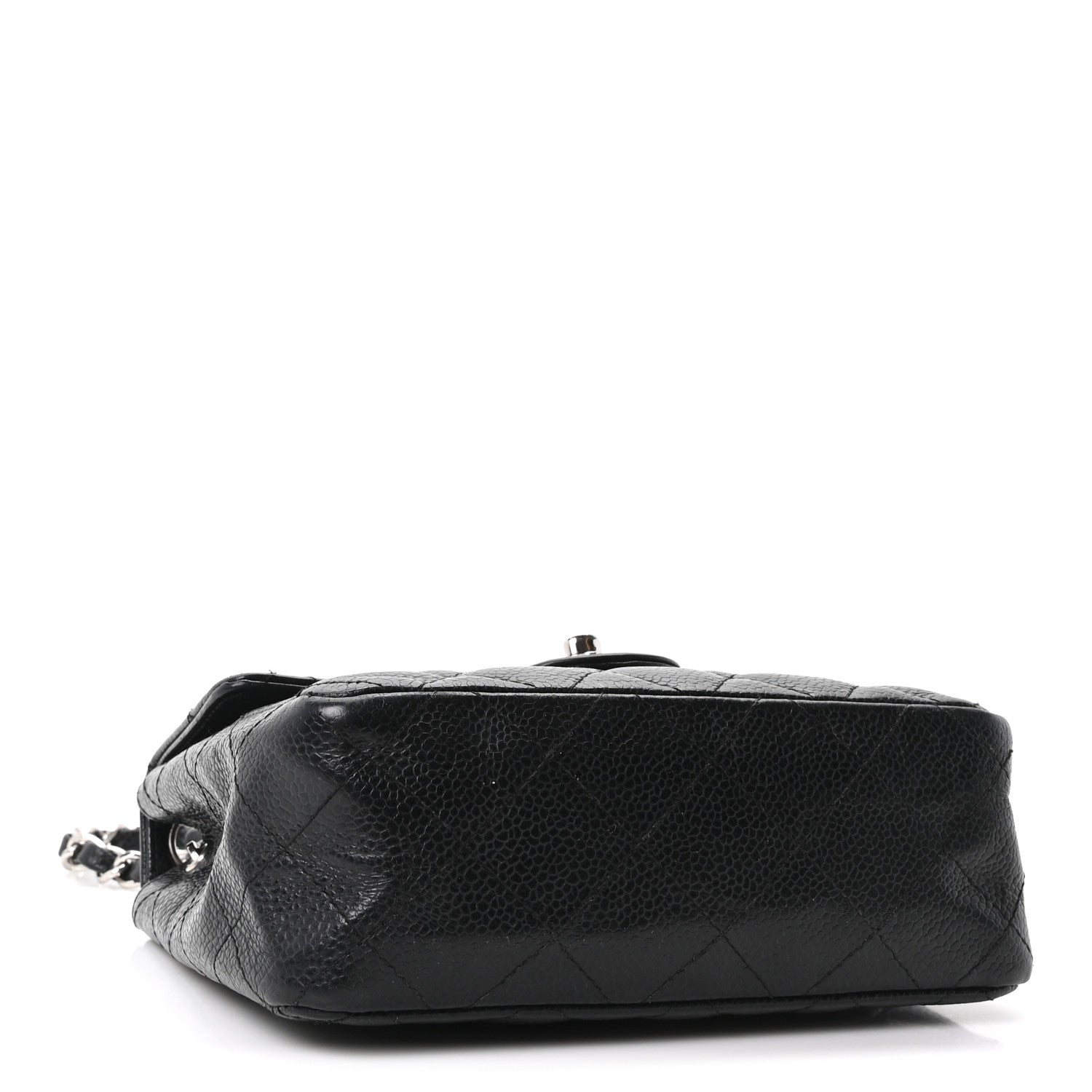 Caviar Quilted Mini Square Flap Black