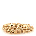 Metal Micro Dauphine Chain Shoulder Strap Gold