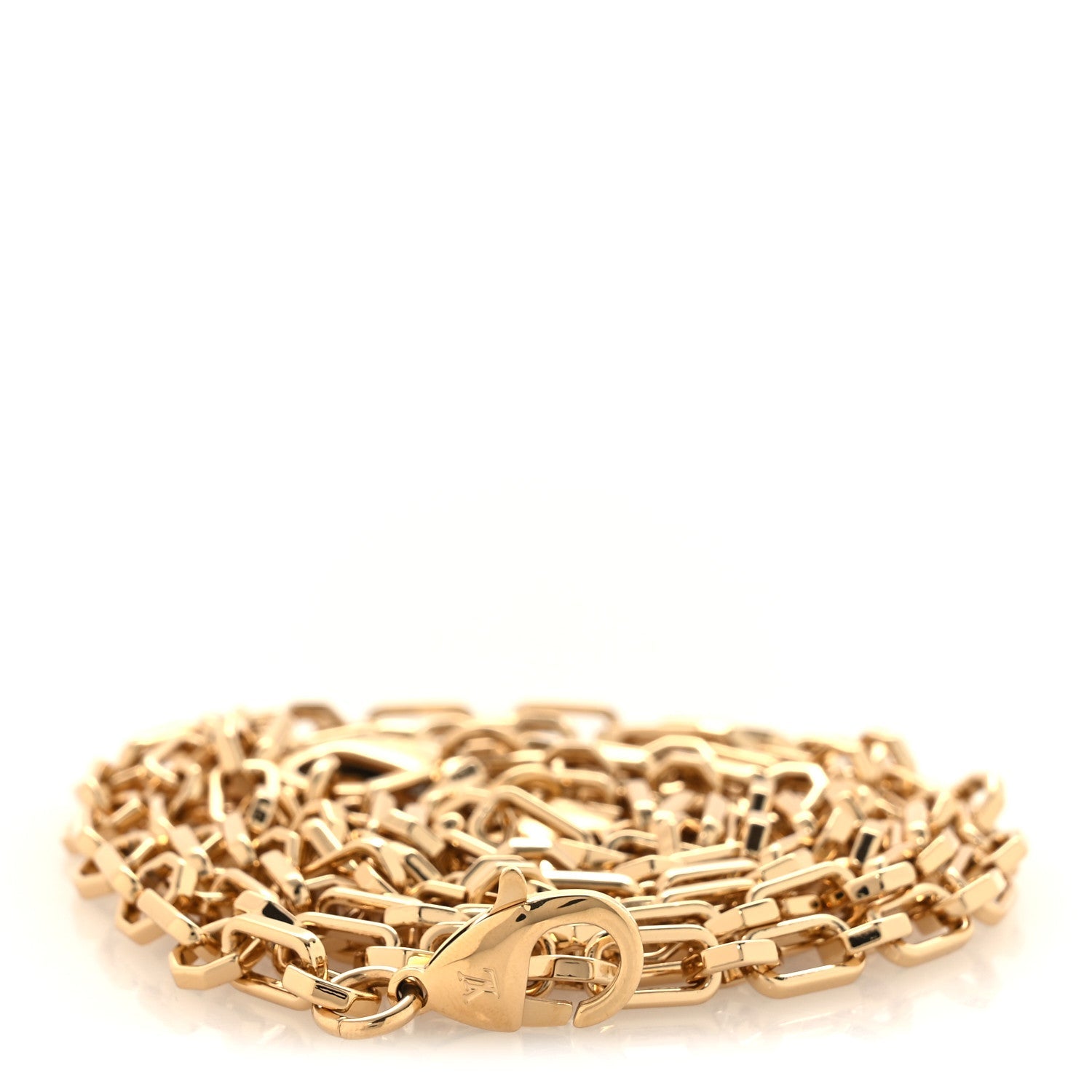 Metal Micro Dauphine Chain Shoulder Strap Gold